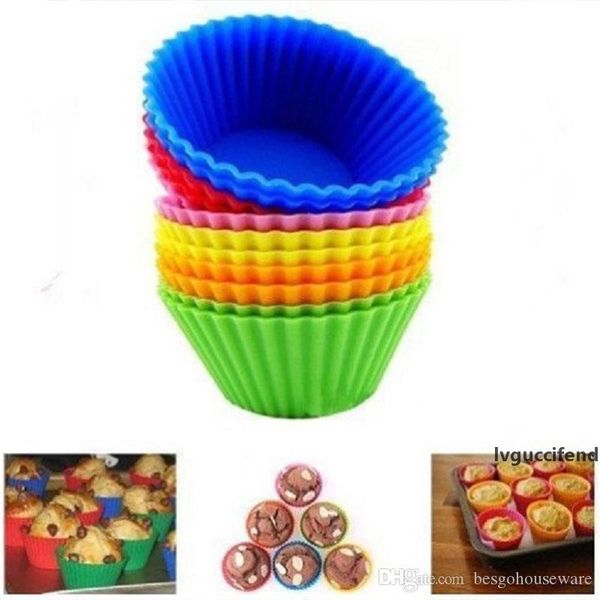 household kitchen silicone muffin cake cupcake mould 6 color baking tools cake maker mold food grade baking bread cup mould bh0158
household kitchen silicone muffin cake cupcake mould 6 color baking tools cake maker mold food grade baking bread cup mould bh0158