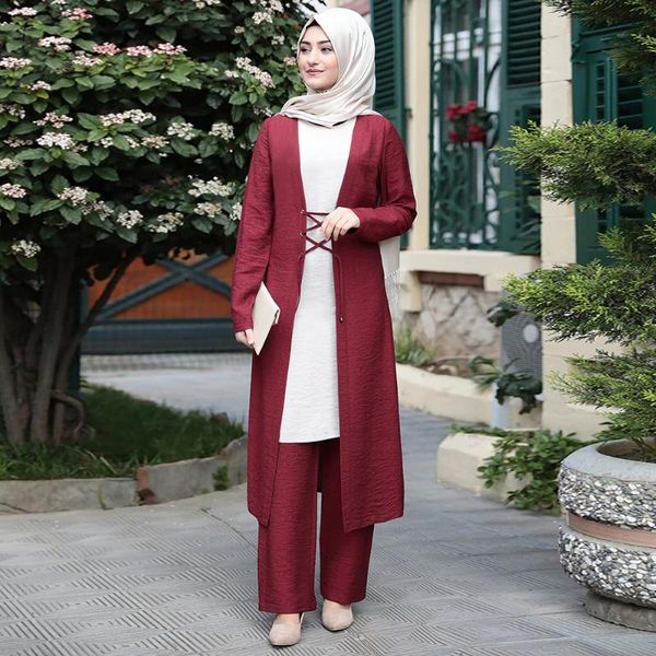 siskakia muslim women's 3pcs suit set abaya dubai turkey arab morocco kaftan ramadan eid mubarak islam clothing 2020 duby abaya, Red
siskakia muslim women's 3pcs suit set abaya dubai turkey arab morocco kaftan ramadan eid mubarak islam clothing 2020 duby abaya, Red