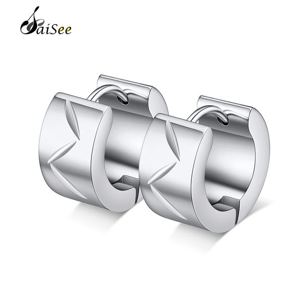 charm saisee brand small hoop earrings for women 316l stainless steel men puck rock jewelry gift ship, Golden
charm saisee brand small hoop earrings for women 316l stainless steel men puck rock jewelry gift ship, Golden