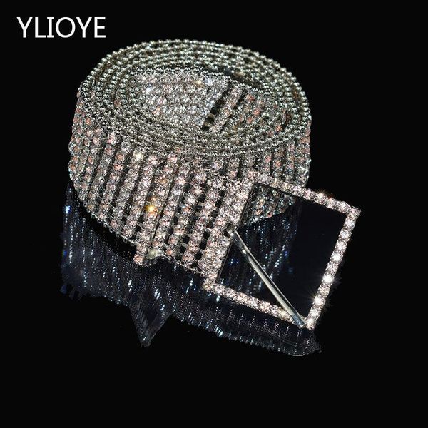 fashion luxury 8 row bright full rhinestone inlaid women's belt female bride wide bling crystal drill waist chain belt t200508, Silver
fashion luxury 8 row bright full rhinestone inlaid women's belt female bride wide bling crystal drill waist chain belt t200508, Silver