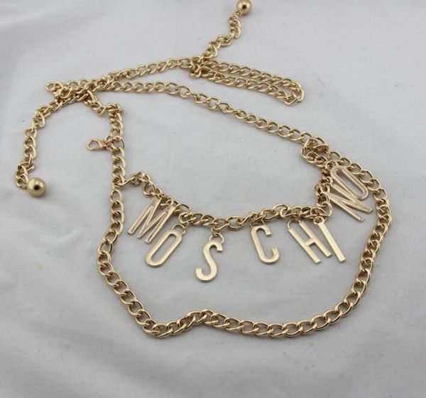 europe and the united states new mos letter high-end luxury double chain letter pendant waist chain ladies fashion belt accessories, Silver
europe and the united states new mos letter high-end luxury double chain letter pendant waist chain ladies fashion belt accessories, Silver