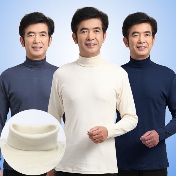 objff men's white turtleneck lapel mid-aged autumn underwear sweater clothes men's cotton underwear high collar pile collar cotton, Black;brown
objff men's white turtleneck lapel mid-aged autumn underwear sweater clothes men's cotton underwear high collar pile collar cotton, Black;brown