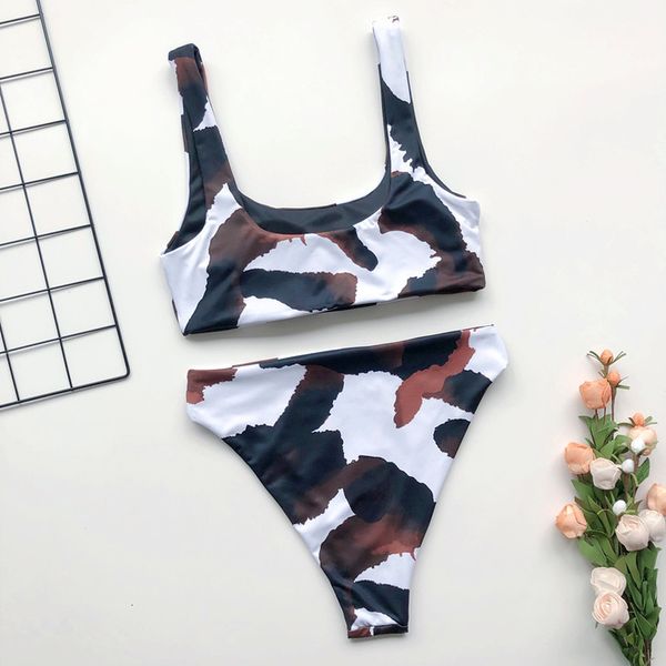 2020 high waist bikini women swimsuit push up swimwear printed bikini set bathing suits summer beach wear swimming, White;black
2020 high waist bikini women swimsuit push up swimwear printed bikini set bathing suits summer beach wear swimming, White;black