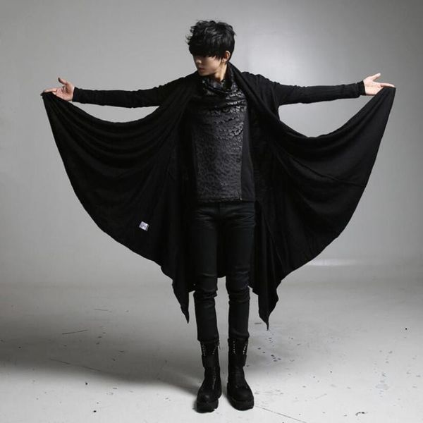 men black gothic punk hip hop long trench coat cloak nightclub singer dj stage cape costume men oversized jacket gothic overcoat, Tan;black
men black gothic punk hip hop long trench coat cloak nightclub singer dj stage cape costume men oversized jacket gothic overcoat, Tan;black