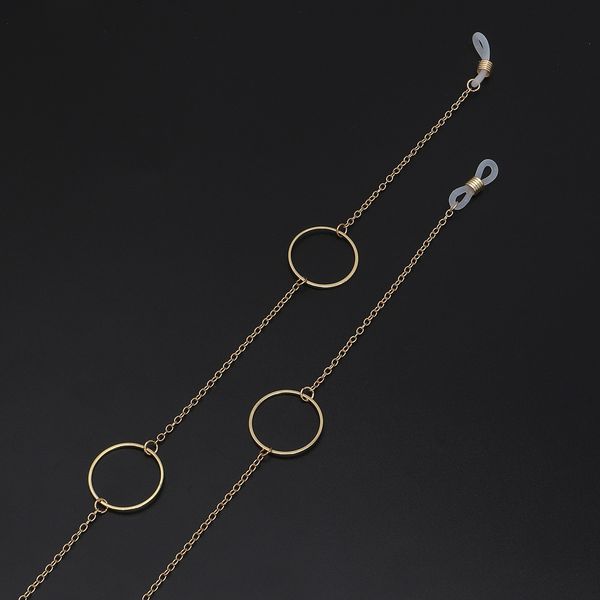 non-slip chain fashion metal rope personalized geometric accessory glasses round golden glasses chain fashion accessories, Blue
non-slip chain fashion metal rope personalized geometric accessory glasses round golden glasses chain fashion accessories, Blue