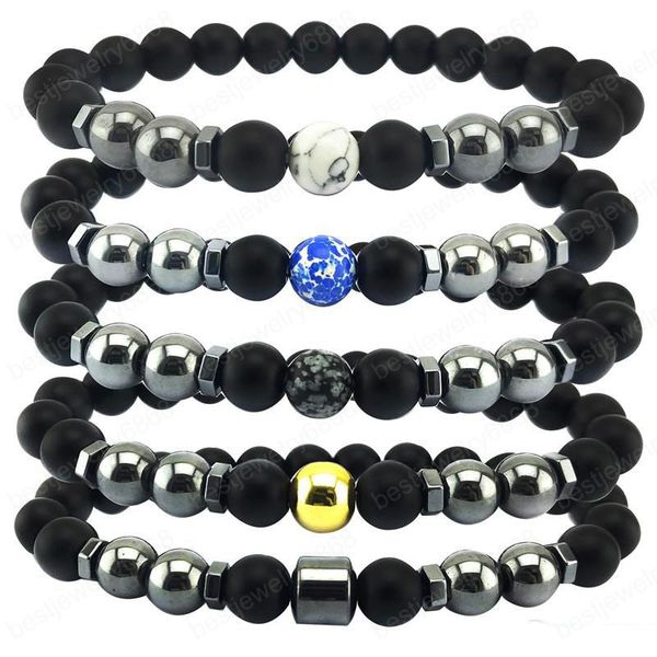 8mm magnetic black agate bracelet white turquoise handmade beaded european and american magnet hand ornaments jewelry
8mm magnetic black agate bracelet white turquoise handmade beaded european and american magnet hand ornaments jewelry