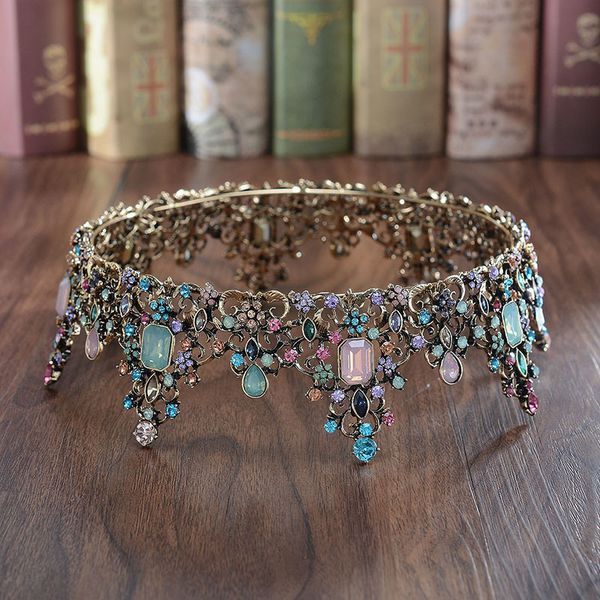 forseven women bride noiva wedding party royal princess vintage baroque style shining crystal full round headbands tiaras crowns y200727, White;golden
forseven women bride noiva wedding party royal princess vintage baroque style shining crystal full round headbands tiaras crowns y200727, White;golden