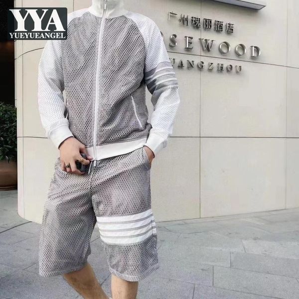 мужские tracksuit сращивания стенд воротник с длинным рукавом mesh бомбардировщик куртки узелок колен повседневный matching наборы sweatpant, Gray
мужские tracksuit сращивания стенд воротник с длинным рукавом mesh бомбардировщик куртки узелок колен повседневный matching наборы sweatpant, Gray
