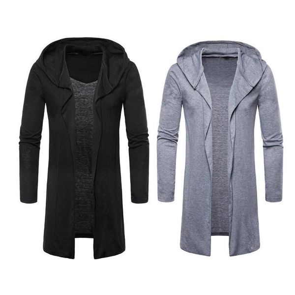 men spring autumn trench overcoat jacket casual hooded cardigan long capes cloak outwear open stitch masculino coat
men spring autumn trench overcoat jacket casual hooded cardigan long capes cloak outwear open stitch masculino coat