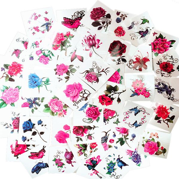 52pcs rose flower pattern tattoo stickers waterproof 52designs paste water transfer paper no trace remains charming covering scar
52pcs rose flower pattern tattoo stickers waterproof 52designs paste water transfer paper no trace remains charming covering scar