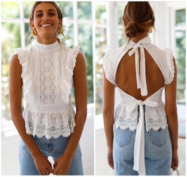backless кружево вышивка баска блуза лето женщин стиль sexy топы рябить рукава выдалбливают белый рабочую одежду рубашки daily, White
backless кружево вышивка баска блуза лето женщин стиль sexy топы рябить рукава выдалбливают белый рабочую одежду рубашки daily, White
