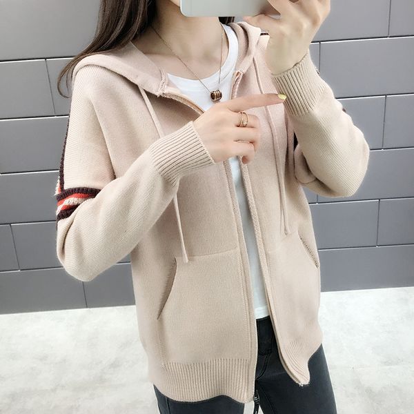 net autumn red sweater coat female spring and autumn popular western style hooded sweater knit cardigan 2020 new, White
net autumn red sweater coat female spring and autumn popular western style hooded sweater knit cardigan 2020 new, White