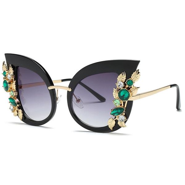 european and american diamond large frame ladies sunglasses cat eye sunglasses sunglasses women, White;black
european and american diamond large frame ladies sunglasses cat eye sunglasses sunglasses women, White;black