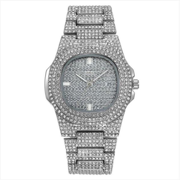 2020 womens mens luxe watches fashion full diamonds sapphire stainless steel quartz watches wristwatches with calendar 07, Slivery;brown
2020 womens mens luxe watches fashion full diamonds sapphire stainless steel quartz watches wristwatches with calendar 07, Slivery;brown