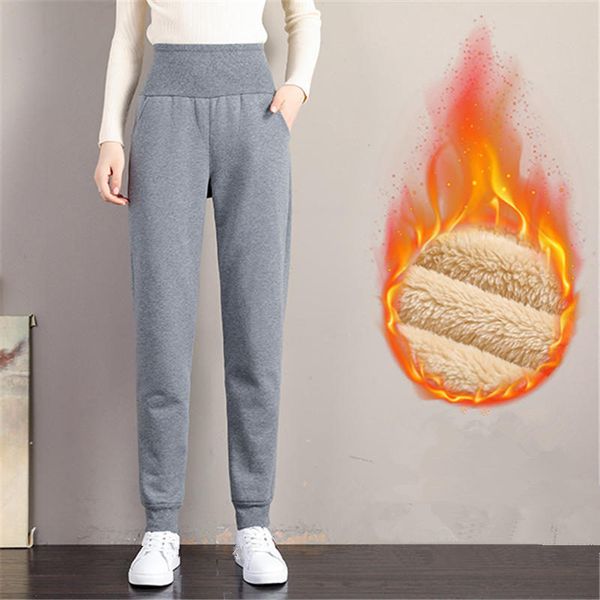 women's pants & capris warm thicken harem women casual autumn winter high waist pantalon femme loose streetwear trousers woman q2821, Black;white
women's pants & capris warm thicken harem women casual autumn winter high waist pantalon femme loose streetwear trousers woman q2821, Black;white