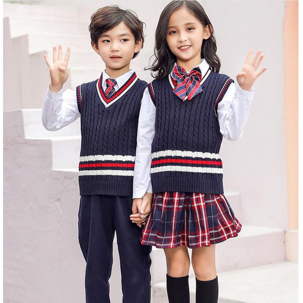 kid korean japanese school uniform for girls boys sweater shirt skirts pleated shorts clothes tie set student outfits suit, White
kid korean japanese school uniform for girls boys sweater shirt skirts pleated shorts clothes tie set student outfits suit, White