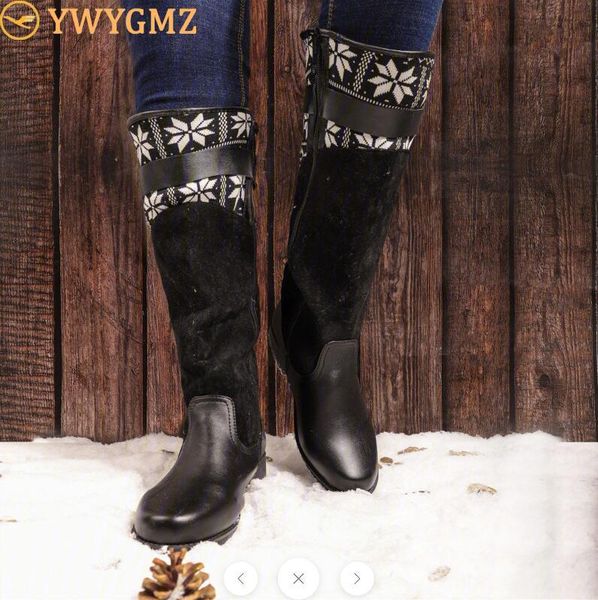 boots women winter ladies fashion casual knotted knee-high riding tall artificial leather sweater knit cuff, Black
boots women winter ladies fashion casual knotted knee-high riding tall artificial leather sweater knit cuff, Black