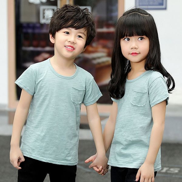 children's bamboo short-sleeved t-shirt boy's cotton girl's half-sleeved t-shirt summer big boy's cotton, Blue
children's bamboo short-sleeved t-shirt boy's cotton girl's half-sleeved t-shirt summer big boy's cotton, Blue