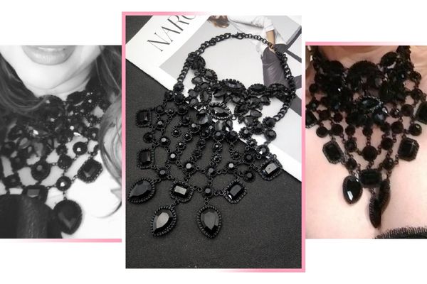 europen style fashion vintage punk necklace jewelry for women pendant black plated statement necklace jewelry fit for party wedding, Blue;red
europen style fashion vintage punk necklace jewelry for women pendant black plated statement necklace jewelry fit for party wedding, Blue;red