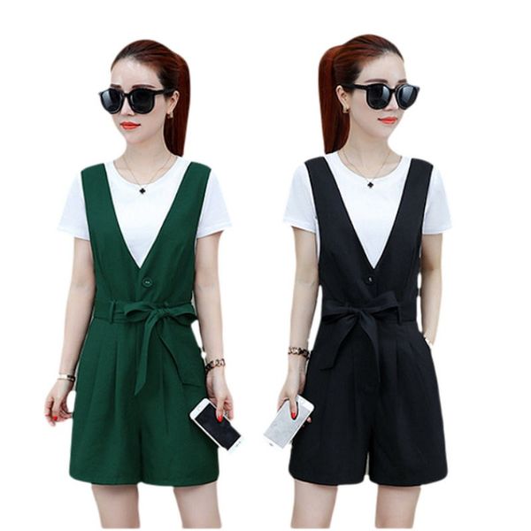 back straps jumpsuit shows thin short sleeve summer 5-point wide leg jumpsuit women two-piece suit fashion loose sale, Black;white
back straps jumpsuit shows thin short sleeve summer 5-point wide leg jumpsuit women two-piece suit fashion loose sale, Black;white