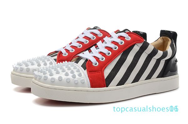 new fashion low spikes toe red bottom shoes for mens women designer patchwork 9 color leisure footwear party shoes drop shipping tr01, Black
new fashion low spikes toe red bottom shoes for mens women designer patchwork 9 color leisure footwear party shoes drop shipping tr01, Black