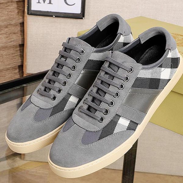 fast delivery vintage check and leather sneakers men 's shoes breathable casual lace -up low luxury men shoes scarpe da uomo di lu, Black
fast delivery vintage check and leather sneakers men 's shoes breathable casual lace -up low luxury men shoes scarpe da uomo di lu, Black