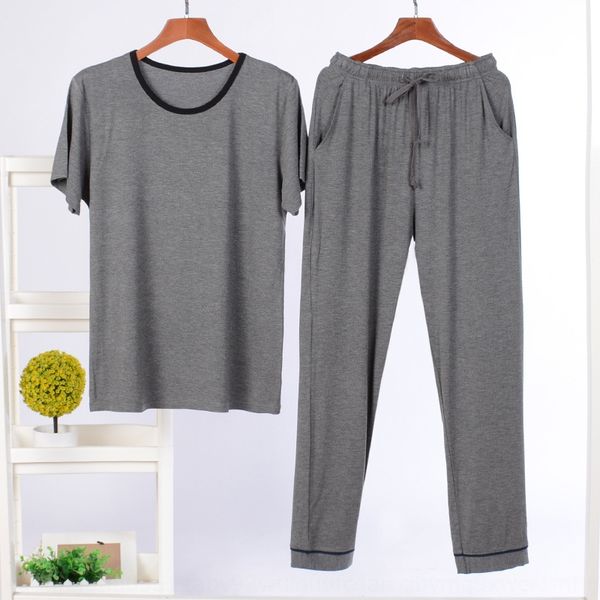 straight clothes and and trousers men's modal short-sleeved trousers home clothes suit can be worn outside, Blue;red
straight clothes and and trousers men's modal short-sleeved trousers home clothes suit can be worn outside, Blue;red