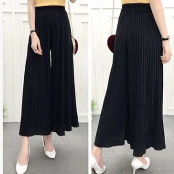 women's pants & capris fold pleated trousers for women bottoms summer casual high waist students wide leg female, Black;white
women's pants & capris fold pleated trousers for women bottoms summer casual high waist students wide leg female, Black;white