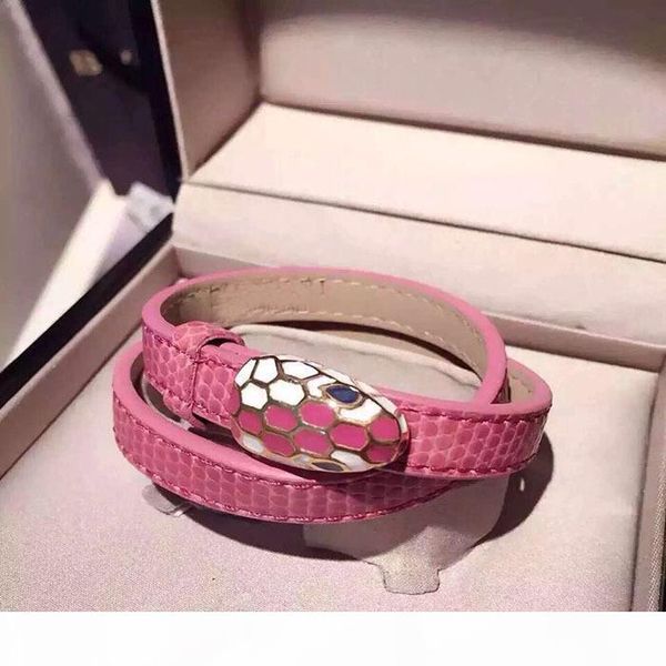 роскошь дизайнер ювелирных женщин браслеты высокого качества классический титана стали мода двойной круг цвет пу змея голову падение oil7e3c, Black
роскошь дизайнер ювелирных женщин браслеты высокого качества классический титана стали мода двойной круг цвет пу змея голову падение oil7e3c, Black