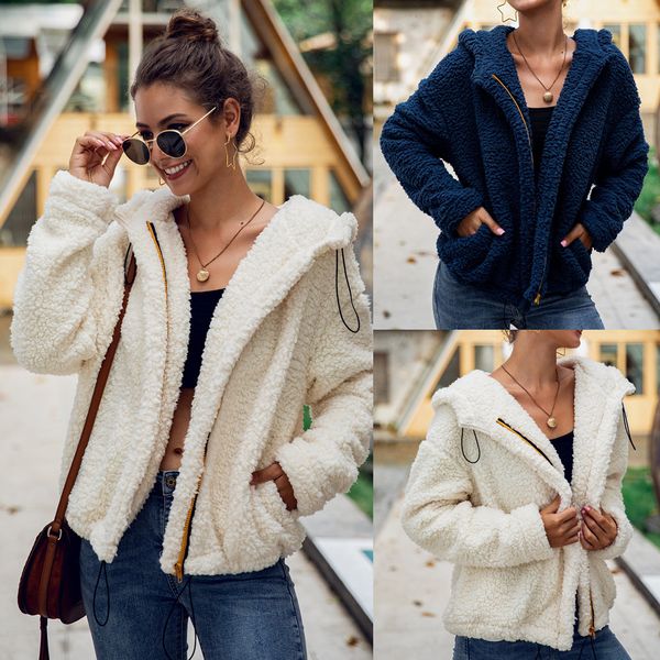 loose women plush hoodies zipper cardigan long sleeve sweatshirt coats winter thick solid color women designer clothing, Black
loose women plush hoodies zipper cardigan long sleeve sweatshirt coats winter thick solid color women designer clothing, Black