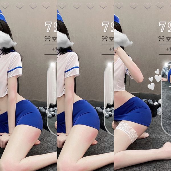 ys3bb momu uniform temptation role-playing hip skirt pretty ol stewardess performance suit 7944 momu underwear uniform underwear t, Black;white
ys3bb momu uniform temptation role-playing hip skirt pretty ol stewardess performance suit 7944 momu underwear uniform underwear t, Black;white