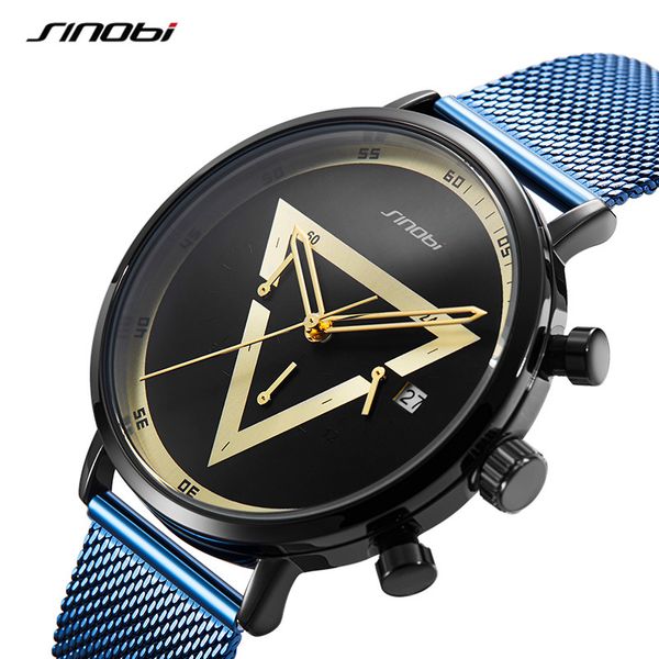 sinobi creative design man triangle chronograph watch fashion men's multifunction quartz wristwatches relogio masculino sports, Slivery;brown
sinobi creative design man triangle chronograph watch fashion men's multifunction quartz wristwatches relogio masculino sports, Slivery;brown