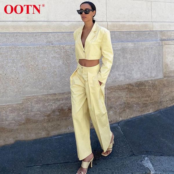 ootn streetwear solid women pants trousers high waist pocket chic elegant autumn winter pleated wide leg pants ladies yellow, Black;white
ootn streetwear solid women pants trousers high waist pocket chic elegant autumn winter pleated wide leg pants ladies yellow, Black;white