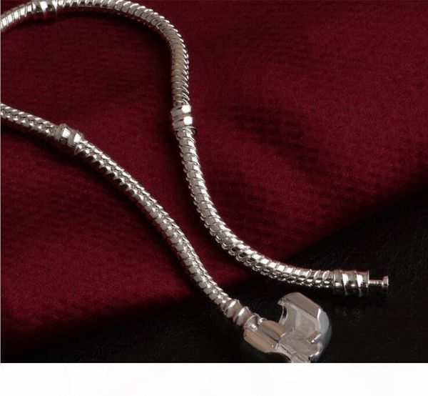 e factory wholesale 925 sterling silver bracelets 3mm snake chain fit pandora charm bead bangle bracelet jewelry gift for men women, Golden;silver
e factory wholesale 925 sterling silver bracelets 3mm snake chain fit pandora charm bead bangle bracelet jewelry gift for men women, Golden;silver