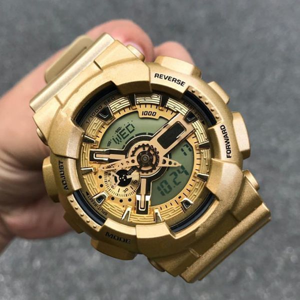 110 golden sport mans watches dropshipping desinger waterproof shock watch g style classic sport anto light all functions work alarm clock, Slivery;brown
110 golden sport mans watches dropshipping desinger waterproof shock watch g style classic sport anto light all functions work alarm clock, Slivery;brown