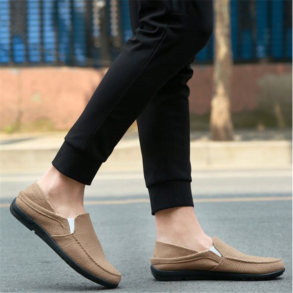 2020 autumn and winter men's linen breathable casual fashion soft-soled canvas men's single shoes, Black
2020 autumn and winter men's linen breathable casual fashion soft-soled canvas men's single shoes, Black