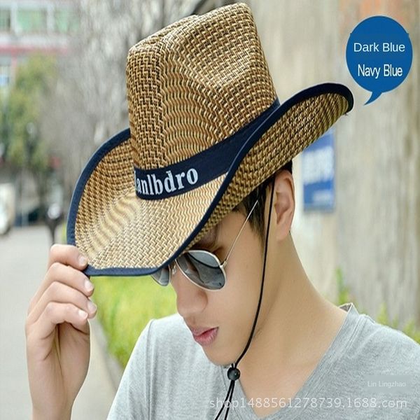 straw men's summer sun outdoor sun big edge straw men's beach fishing hat large beach hat, Blue;gray
straw men's summer sun outdoor sun big edge straw men's beach fishing hat large beach hat, Blue;gray