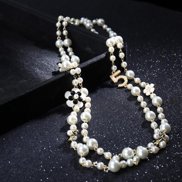2020 new long simulated pearl necklace for womendouble layer pendant long necklace sweater chain party camellia, Silver
2020 new long simulated pearl necklace for womendouble layer pendant long necklace sweater chain party camellia, Silver
