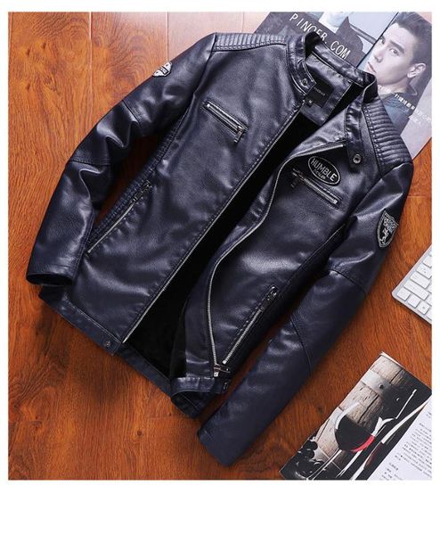 2020 fashionable men's leather jacket motorcycle casual pu jacket men's zipper solid color fashion slim pu men, Black
2020 fashionable men's leather jacket motorcycle casual pu jacket men's zipper solid color fashion slim pu men, Black
