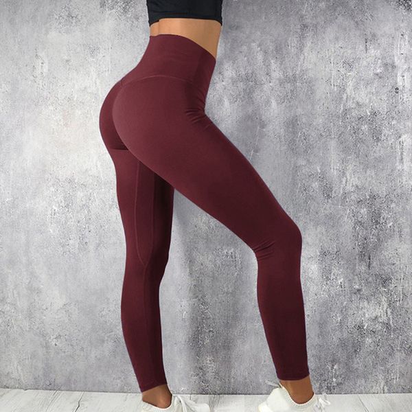 burgundy fitness leggings women high waist push up elastic gym sport leggings spandex plus size workout legging pants, Black
burgundy fitness leggings women high waist push up elastic gym sport leggings spandex plus size workout legging pants, Black