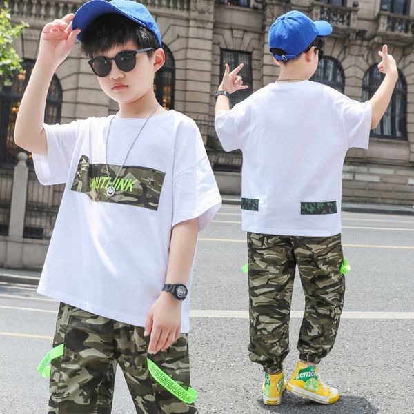 705gy boys' boys' fashion fashion summer clothes suit 2020 new boys' summer short-sleeved sports camouflage medium and large
705gy boys' boys' fashion fashion summer clothes suit 2020 new boys' summer short-sleeved sports camouflage medium and large