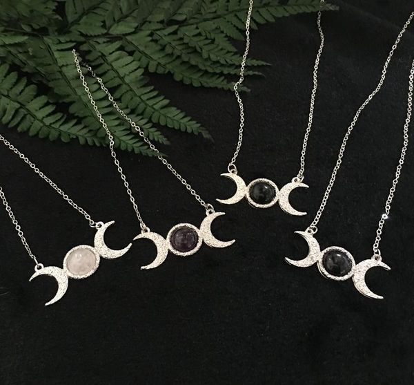 silver triple moon necklace, feminine witch, goddess hecate, triple moon, goddess necklace,witchy jewelry,celestial gift, Golden;silver
silver triple moon necklace, feminine witch, goddess hecate, triple moon, goddess necklace,witchy jewelry,celestial gift, Golden;silver