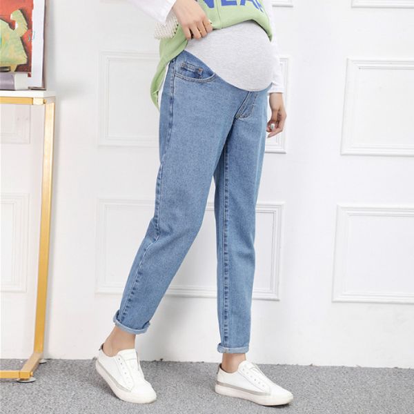 washed denim maternity harem dad jeans loose casual pants for pregnant women high waist belly pregnancy straight trousers, White
washed denim maternity harem dad jeans loose casual pants for pregnant women high waist belly pregnancy straight trousers, White