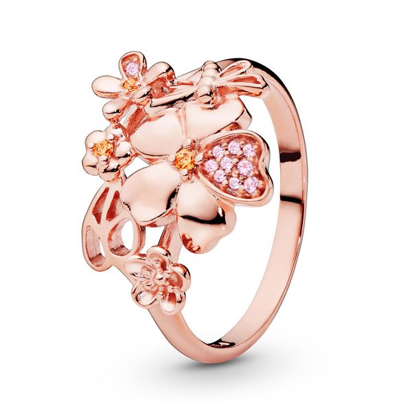 ale 925 sterling silver pave flower statement ring new luxury designer jewelry women 14k rose gold plated wedding rings set with pandora box, Slivery;golden
ale 925 sterling silver pave flower statement ring new luxury designer jewelry women 14k rose gold plated wedding rings set with pandora box, Slivery;golden