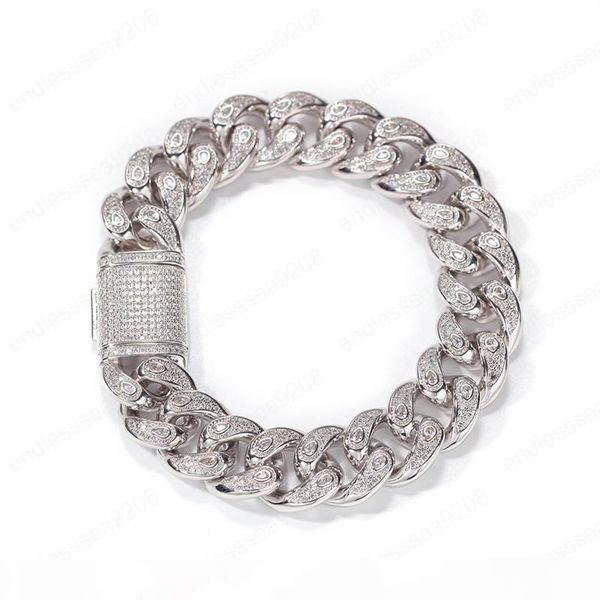 new fashion design 15mm 7 8inch gold silver colors iced out cz cuban links bracelet mens punk hip hop jewelry gifts, Black
new fashion design 15mm 7 8inch gold silver colors iced out cz cuban links bracelet mens punk hip hop jewelry gifts, Black