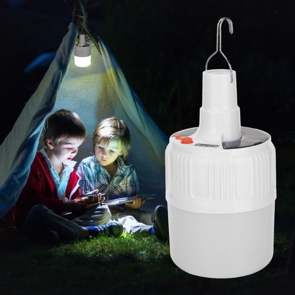 Lantern Waterproof Spot Lamp Led Bulb Lamp Solar Powered Usb Rechargeable Emergency Night Market Camping