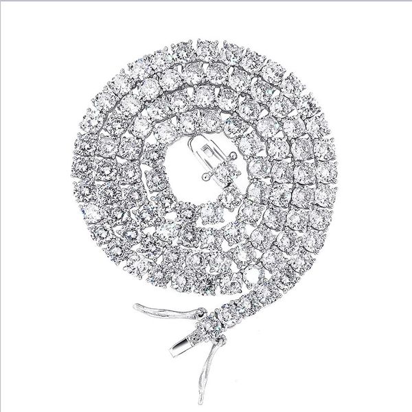 hip hop tennis chain necklaces luxury bling 4mm zircon necklaces street fashion mens 925 silver necklaces, Black
hip hop tennis chain necklaces luxury bling 4mm zircon necklaces street fashion mens 925 silver necklaces, Black