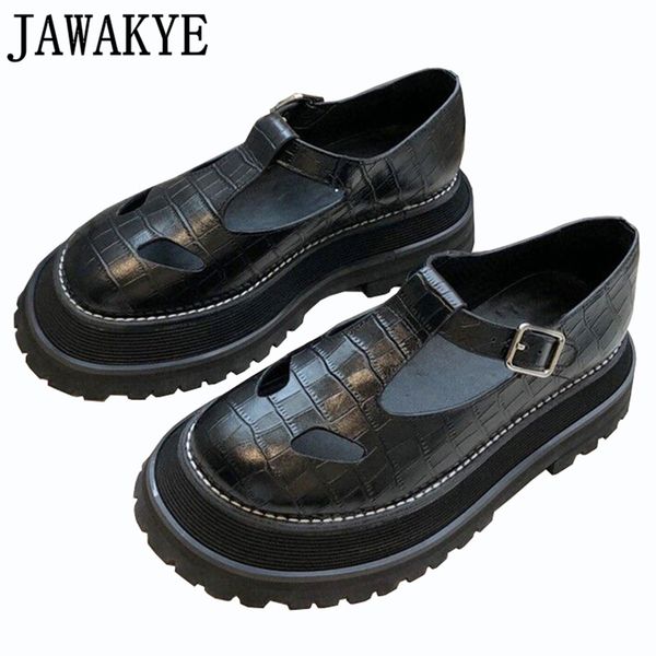new thick sole black leather flat shoes women buckle strap hollow out summer sandals beach shoes designer brand ladies
new thick sole black leather flat shoes women buckle strap hollow out summer sandals beach shoes designer brand ladies