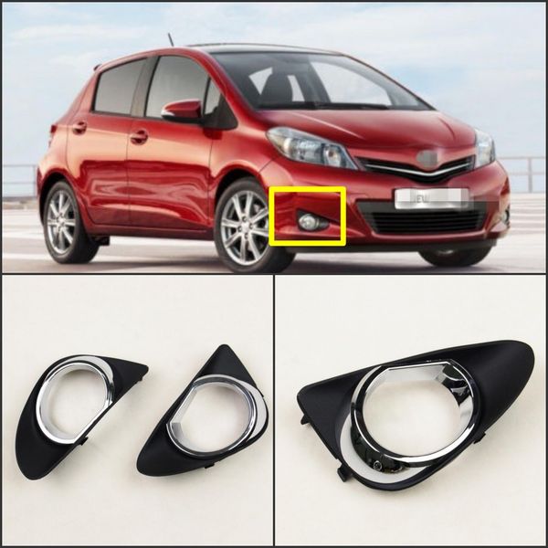 2pcs kit car new black front left + right bumper fog light lamp cover grille fit for toyota vitz 2010-2014
2pcs kit car new black front left + right bumper fog light lamp cover grille fit for toyota vitz 2010-2014