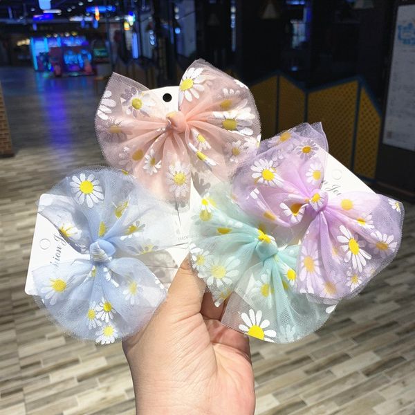 new korean style children's mesh printing daisy bow butterfly butterfly clip cute girl fresh hair clip hair accessories, Slivery;white
new korean style children's mesh printing daisy bow butterfly butterfly clip cute girl fresh hair clip hair accessories, Slivery;white